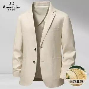 남자 캐주얼 린넨 레이시버트 정장 싱글 상의 통기성 코트 재킷 봄여름 CH2