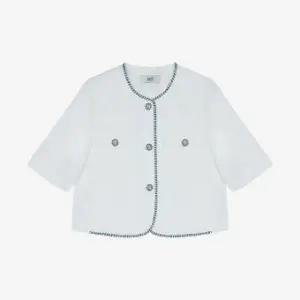 [롯데백화점]베스띠벨리 블루배색 트리밍 자켓 BKJAE2145