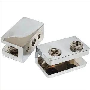 강력 유리 선반 브라켓 이중 코텍 유리 브라켓 선반용 고정