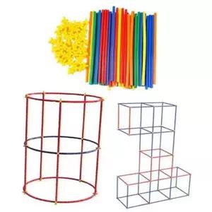 [셀러에이드]개발 학습용 블럭 막대 장난감 사고력 조립 창의력블럭 연결블럭