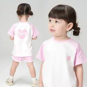 [보리보리/키즈꼬모]키즈꼬모 러브팡반팔세트