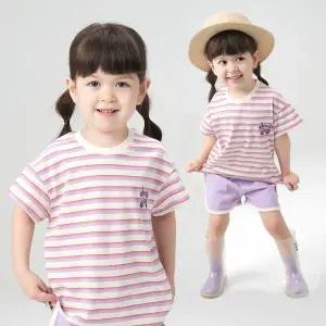 [보리보리/키즈꼬모]키즈꼬모 퐁당반팔세트