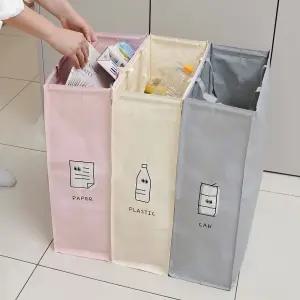 대용량 재활용 분리수거함 세트 롱슬림 3종