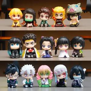 귀멸의 칼날 15종세트 차량용 대쉬보드 장식 꾸미기 기유 오바나이 피규어 선물