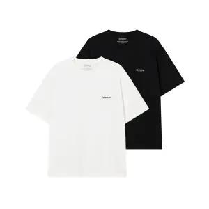 커버낫 COVERNAT [2PACK] 쿨 코튼 티셔츠 BlackWhite CO2602STE1BK 167174