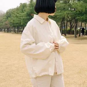 [치키타](센텀시티점)윈드 블루종 자켓 크림