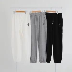 TP 자수 조거 바지 여성 봄 여름 가을 트레이닝 팬츠 츄리닝 여자바지 조거바지 일자바지 운동복