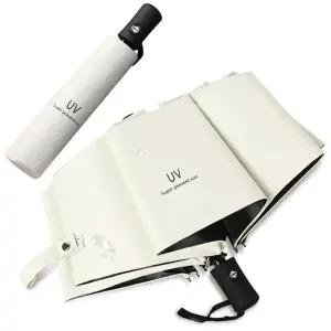 (라이트 그레이) 자외선 차단 접이식 자동 암막 우산 양산/우양산/튼튼/가벼운/삼단/휴대용/예쁜/이쁜