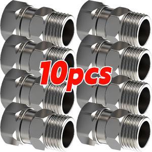 1-10pcs 수도꼭지 어댑터 앵글 밸브 커넥터 홈 키친 스테인리스 스틸 패스너 호스 튜브 연결 피팅 도구