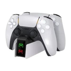 듀얼센스거치대 PS5 충전기 듀얼센스 충전 스테이션 듀얼 도크 스탠드 플레이스테이션5 무선 게임 용