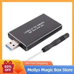 미니 USB 3.0 to MSATA SSD 박스 6Gbps 하드 드라이브 케이스 무선 PCI-E 30*30/50