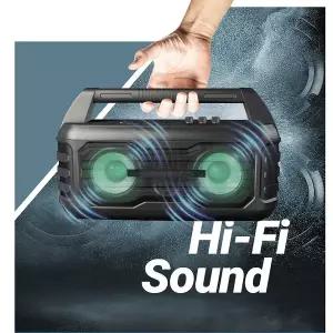휴대용 블루투스 Hi-Fi 스테레오 스피커 앰프 20W / 듀얼마이크/TWS지원/ 버스킹 노래방