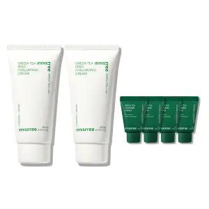 이니스프리 그린티 씨드 히알루론산 크림 80mL (튜브형) 2개 + 그린티 세라마이드 크림 15mL 4개