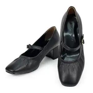 여성 편한 미들힐 정장 캐주얼 구두