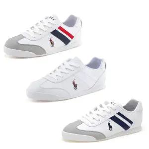 [롯데백화점]폴로랄프로렌 EMMONS 화이트 스니커즈 캐쥬얼 단화 운동화 3종택1 RFS11163,11165,11166 2CM