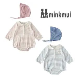 [롯데백화점]밍크뮤 스트라이프SET바디슈트2종택1[출산,백일,돌,선물]  36112-604-04,07IC