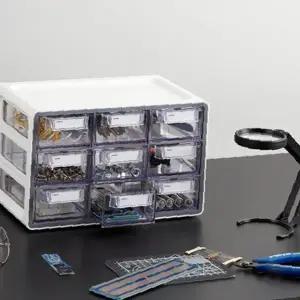 사무실 공구함 부품 소품 투명서랍 분류수납 공방 작업실 미니파츠 나사못 액세서리