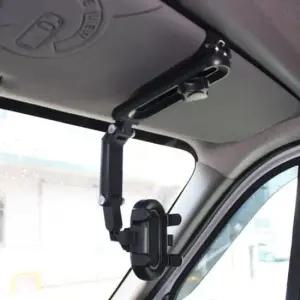 차량용품 핸드폰 차량용 썬바이저 거치대 스탠드 내비게이션