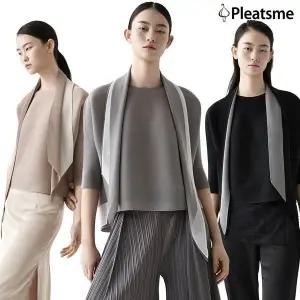 [하프클럽/](26SS 최신상 신세계 ) 에센셜 플리츠 스카프 블라우스 세트