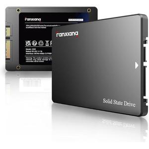 판샹 SSD 2TB 내장 솔리드 스테이트 드라이브 SATA III 6Gb/s 2.5인치, 3D NAND, SLC 캐시, 최대 520MB/s, 노트북 및 PC 데스크톱과 호환(S101)