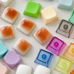 키캡 세트 키보드 귀여운 커스텀 한글 클리커 푸딩