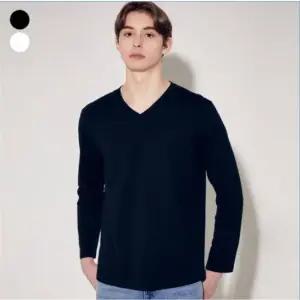 게스 남성 촉촉스판 브이넥긴팔티 MP1K9452 421785