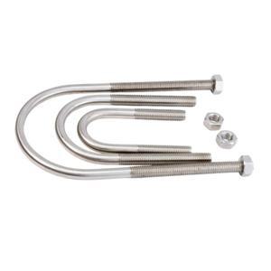 M6 M8 파이프 클램프 U 자형 볼트 나사 튜브 12-219mm 고정 버클 U-볼트 304 스테인레스 스틸