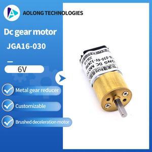 AOLONG JGA16-030 마이크로 DC 모터금속 기어 브러시 26-800RPM