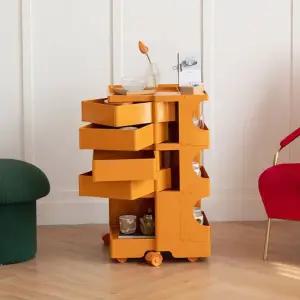 컨테이너 트롤리 3단 5컬러 컨테이너트롤리 트롤리 왜건