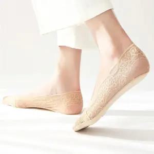 여성 양말 여름 덧버선 망사 미끄럼방지 레이스 덧신 덧신 레이스