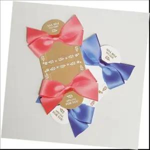 [JED] 10매 어린이집생일답례포장 S31 리본손잡이스티커 부활절계란포장 4개 핑크 어린이날포장