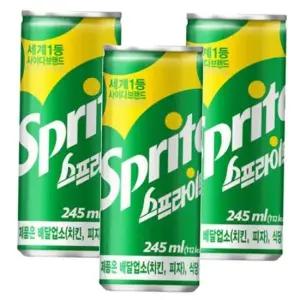 슬릭 스프라이트 (30캔 탄산 60캔 2박스) 245ml 업소용 x
