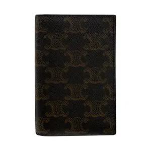 [명품] 26SS 트리옹프 캔버스 버티컬 카드 지갑 블랙 10K872BZR 38SI