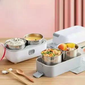 스팀보온 직장인 도시락통 휴대용 가열 1단 도시락 전기