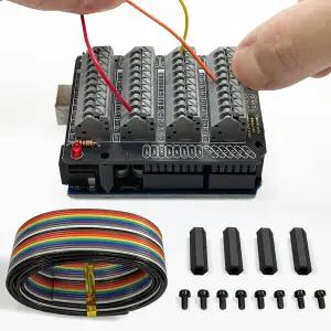 일렉트로쿠키 우노 터미널 블록 실드 키트 아두이노 R3 푸시인 심플 스프링 커넥터 확장 PCB 모듈 지원