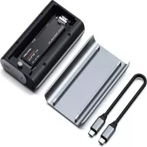 사테치 M.2 인클로저 USB4 NVMe SSD 프로 40Gbps 최대 16TB 실리콘 핀이 있는 알루미늄 폴리카보네이트