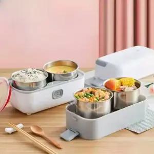 스팀보온 직장인 도시락통 1단 도시락 휴대용 전기 가열