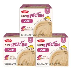 베베스트 처음에 떠먹는 퓨레 고구마 80g 6개 유기농 자연재료 건강한 간식 Puree