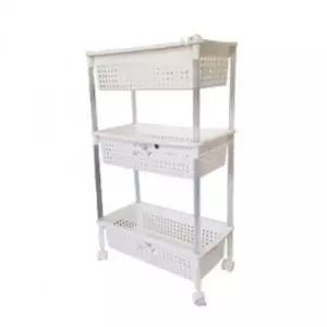 [SBD] 욕실 수납 3단 선반 이동식 화장실 소형 정리대