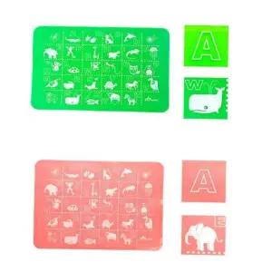 이유식식탁매트 플레이스매트 그린 핑크 택1 유아식매트 실리콘매트