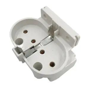 흰색 2G11 자외선 자료 PL H 튜브 램프 2A 500V 형광등 소켓 변환기 T110 데스크탑 Led 조명 액세서리