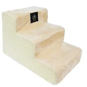 애견계단 북유럽 디자인 애견 3단 계단 베이지 스텝 강아지 펫