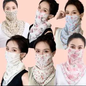 *당일배송*쉬폰 마스크 겸용 스카프 햇빛가리개 자외선차단마스크