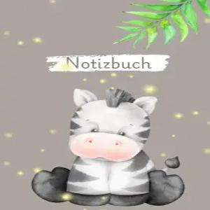 노티즈부흐 리니어테스 딘 A5 미트 지브라 디자인 fur Notizen Gedanken Planung Ideen Hausaufgaben und