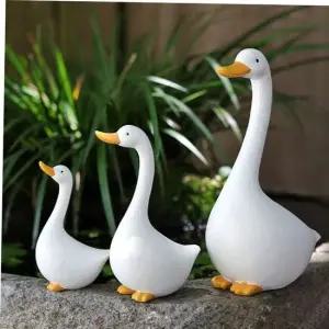오리모형 야외장식 조형물 인테리어 소품 미니어처 세트