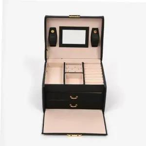 악세사리보관 액세서리 귀걸이보관함 보석함 블랙 3단 시계보관함