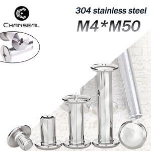 M4 M5 10세트 304 스테인리스 스틸 시카고 리벳 앨범 스크류 스냅 사진