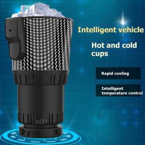 호환 회전식 자동 스마트 히팅 컵 홀더  자동차용 12V 워머 쿨러