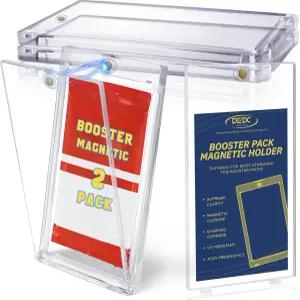 DEDC 부스터 팩 프로텍터 카드 홀더 UV 마그네틱 케이스 MTG 디스플레이 클리어 표준 보관 보호 수집형