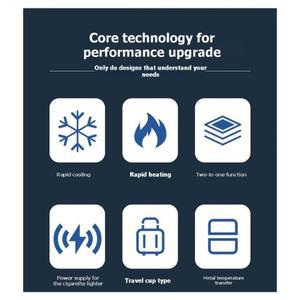 호환 자동차용 12V 컵 워머 쿨러  자동 스마트 히팅 홀더